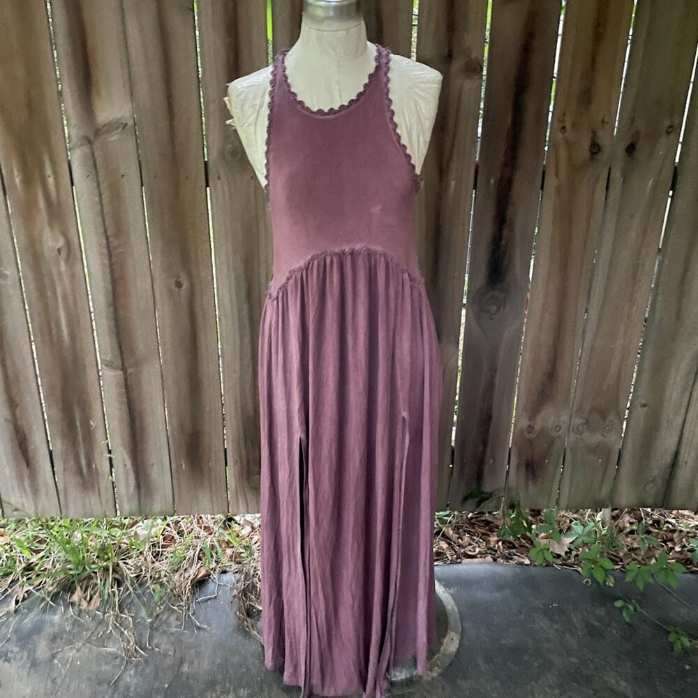 POL DRESS Racerback Mineral Wash Jersey MAXI S nwot